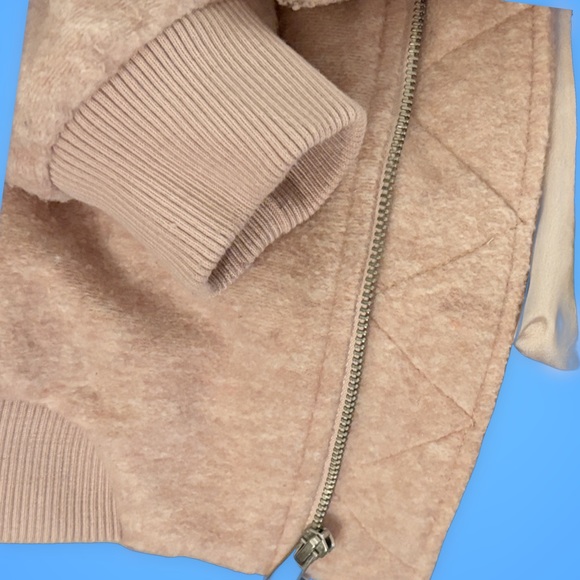 Wool like Old Navy jacket with silk like interior - Picture 3 of 5